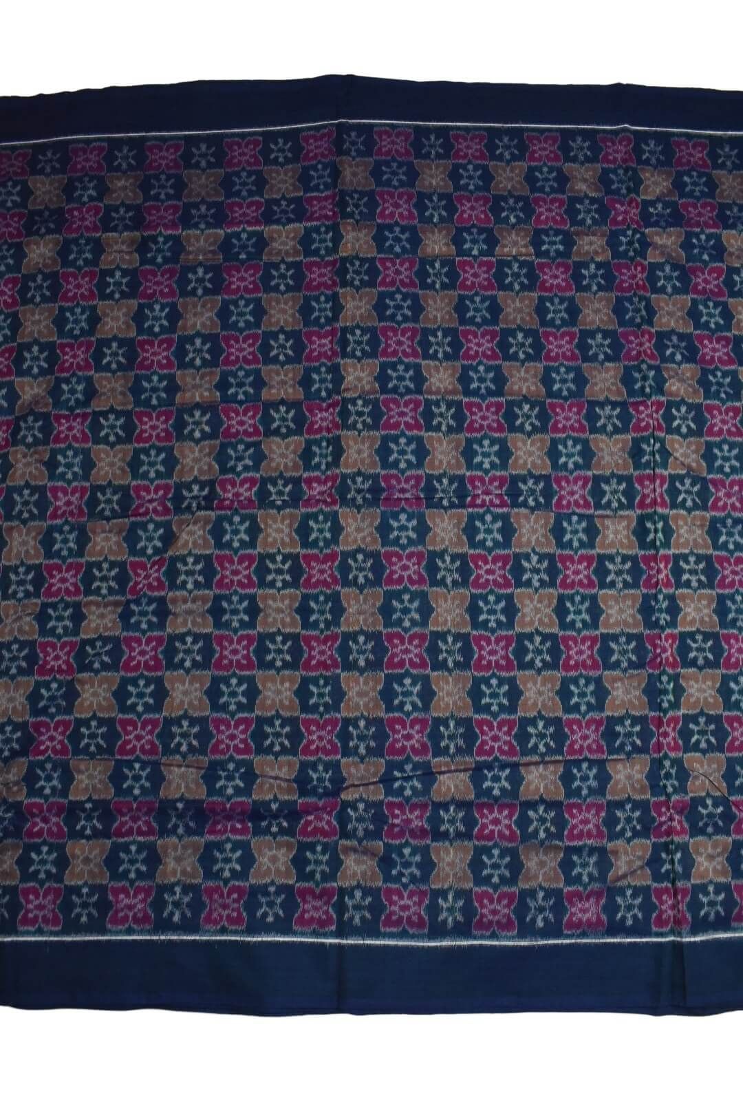 Blue Colour Sambalpuri Handloom Cotton Fabrics - Image 2