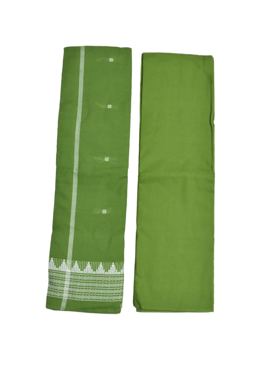 Maroon Colour Sambalpuri Handloom Cotton Dress Material - Image 2