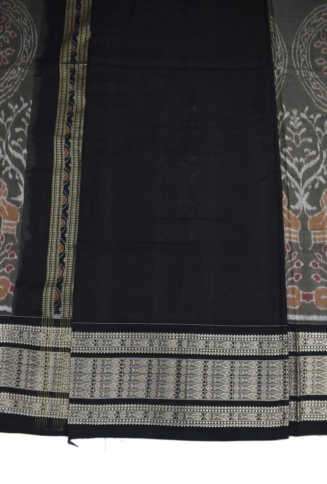 Lite Colour Sambalpuri Handloom Cotton Bandha Saree - Image 5
