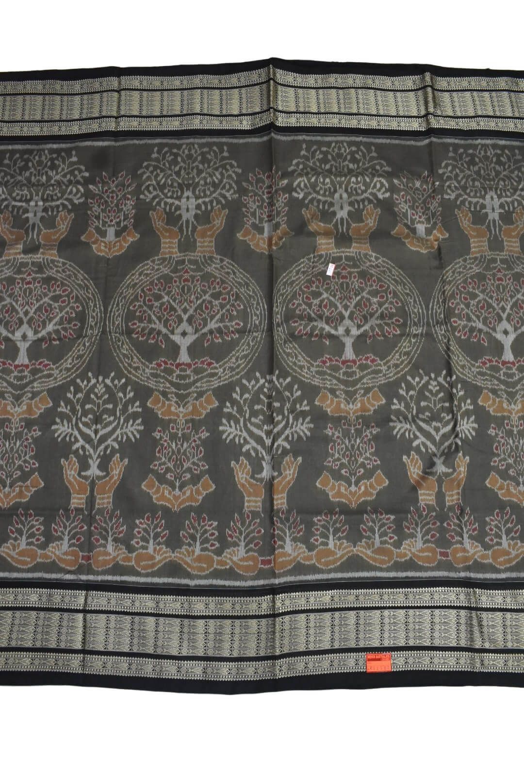 Lite Colour Sambalpuri Handloom Cotton Bandha Saree