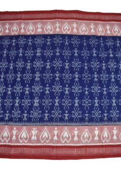 Blue Colour  Sambalpuri Handloom Cotton  Bandha Saree
