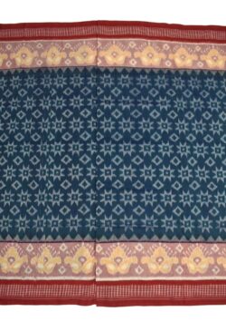 Green Colour  Sambalpuri Handloom Cotton  Bandha Saree