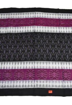 Black Colour Sambalpuri Handloom Cotton Saree