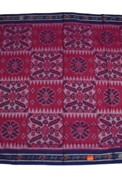 Red Colour Sambalpuri Handloom  Cotton Saree