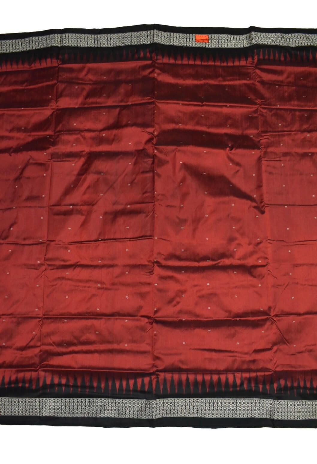 Red Colour Sambalpuri Handloom Bandha Silk Saree