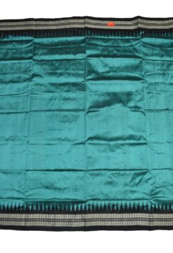 Sky Colour Sambalpuri Handloom Bandha Silk Saree