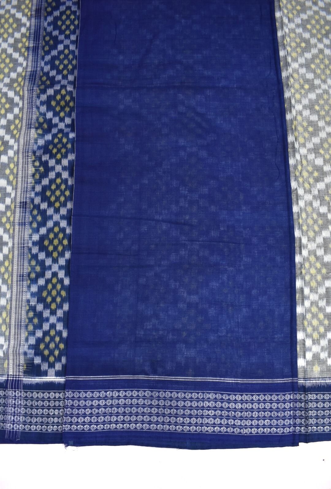 Pitch Colour Sambalpuri Handloom Cotton Saree - Image 5