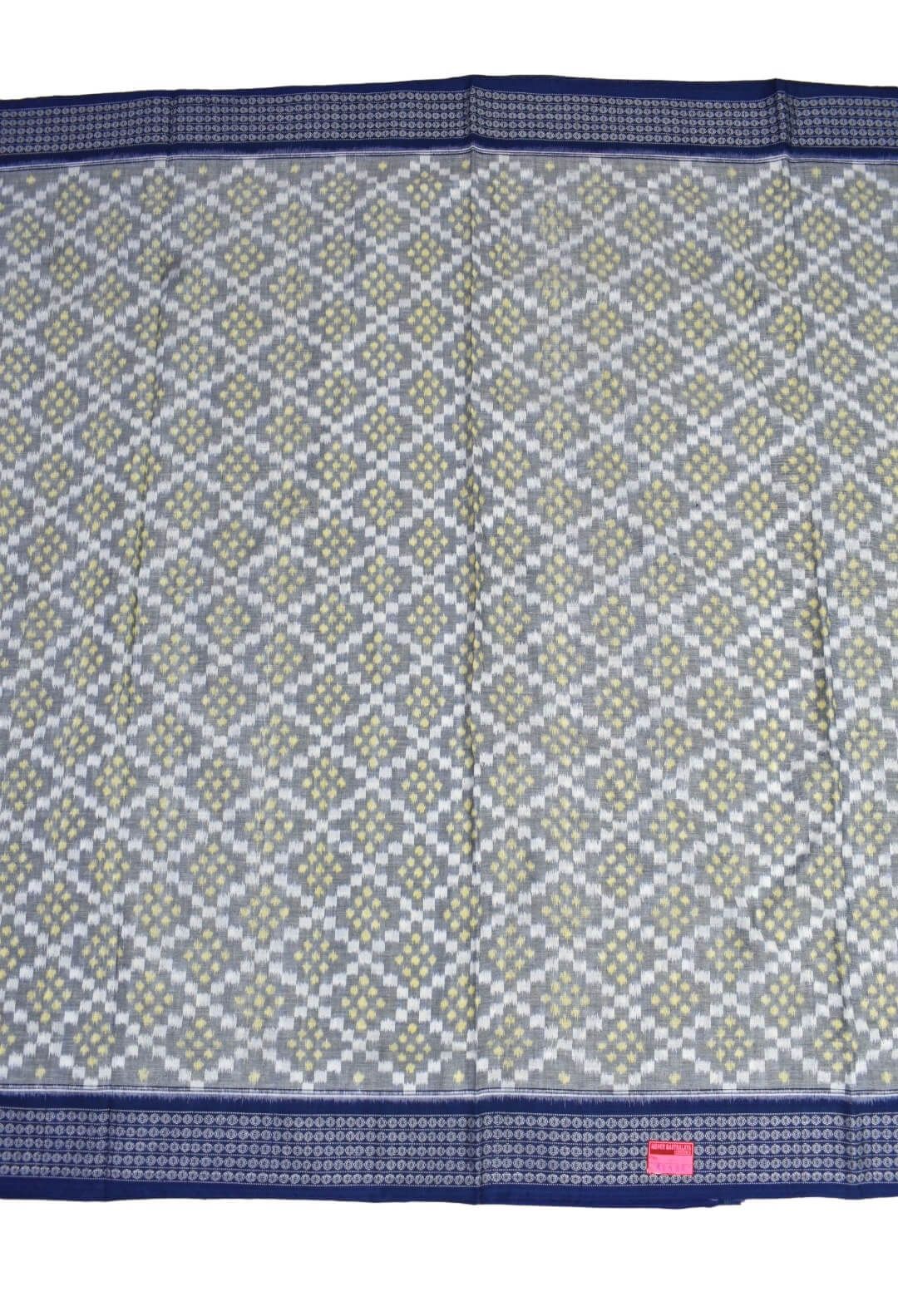Pitch Colour Sambalpuri Handloom Cotton Saree