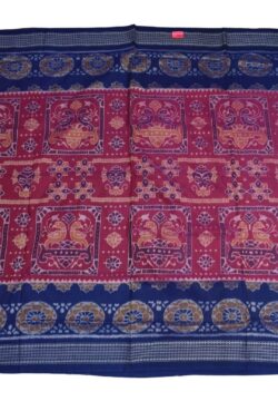 Pink-Blue Colour   Sambalpuri Handloom Cotton Saree