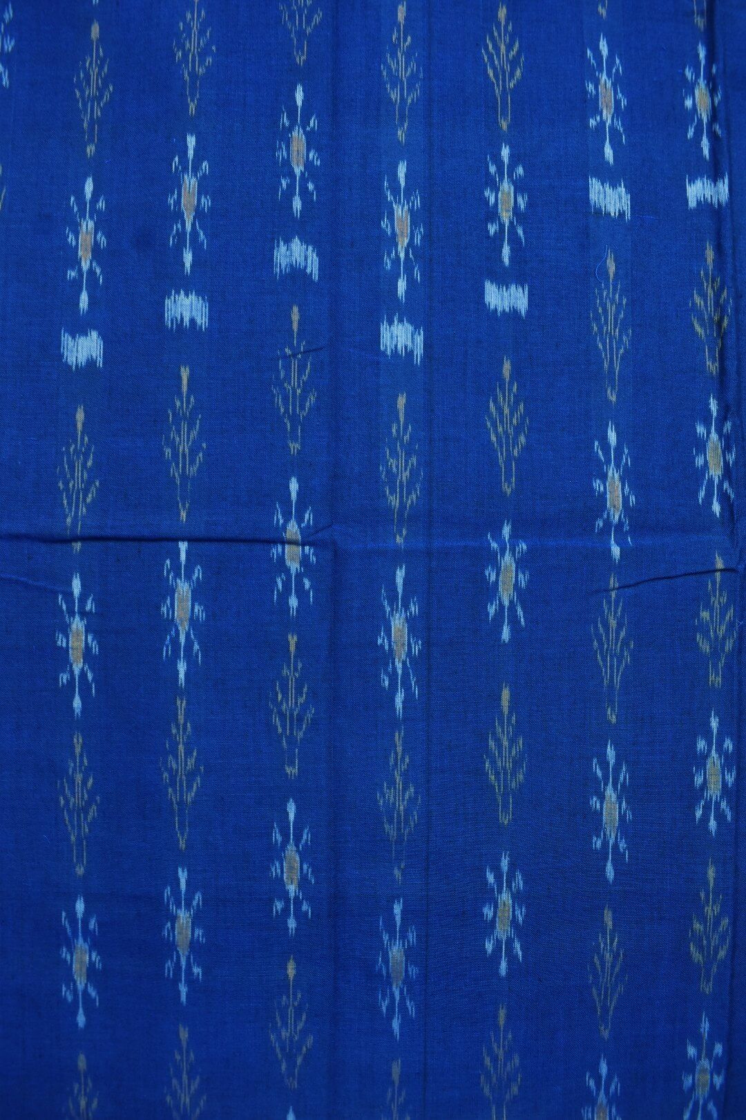 Sky Blue Colour Sambalpuri Handloom Cotton Bomkai Dress Material - Image 5
