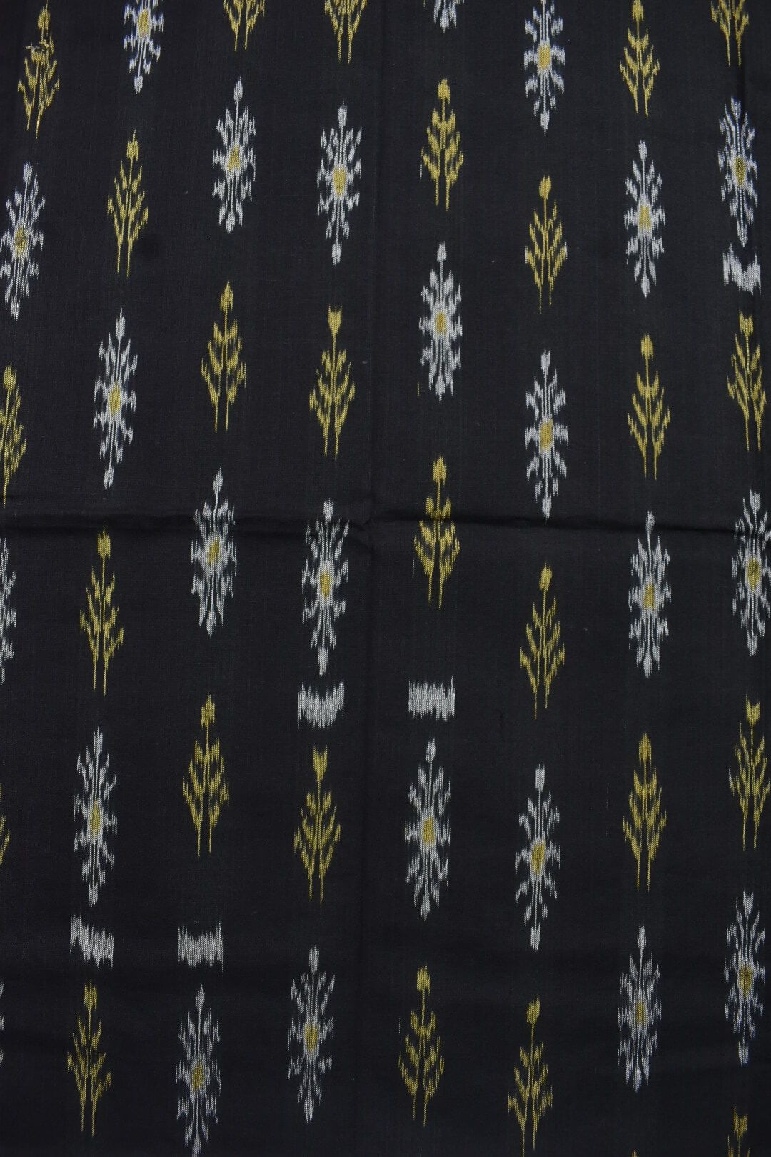 Black Colour Sambalpuri Handloom Cotton Bomkai Dress Material - Image 5