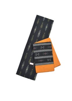 Black Colour Sambalpuri Handloom Cotton Bomkai Dress Material