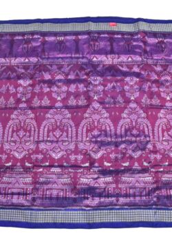 Pink Colour Sambalpuri Handloom Bandha Silk Saree