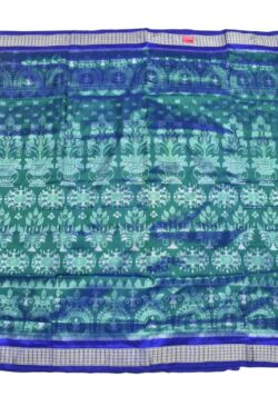 Green Colour Sambalpuri Handloom Bandha Silk Saree