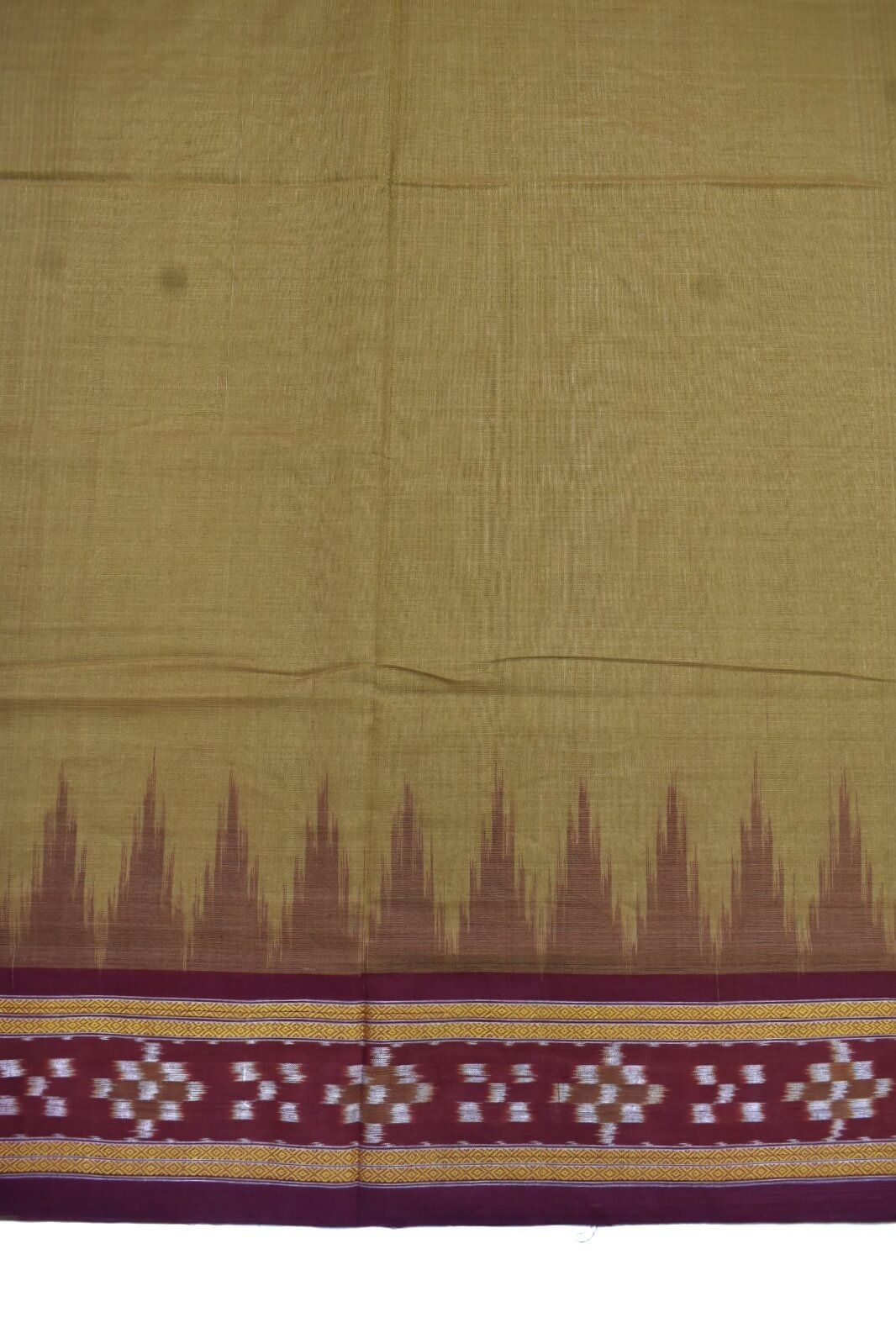 Brown Colour Sambalpuri Cotton Saree - Image 4