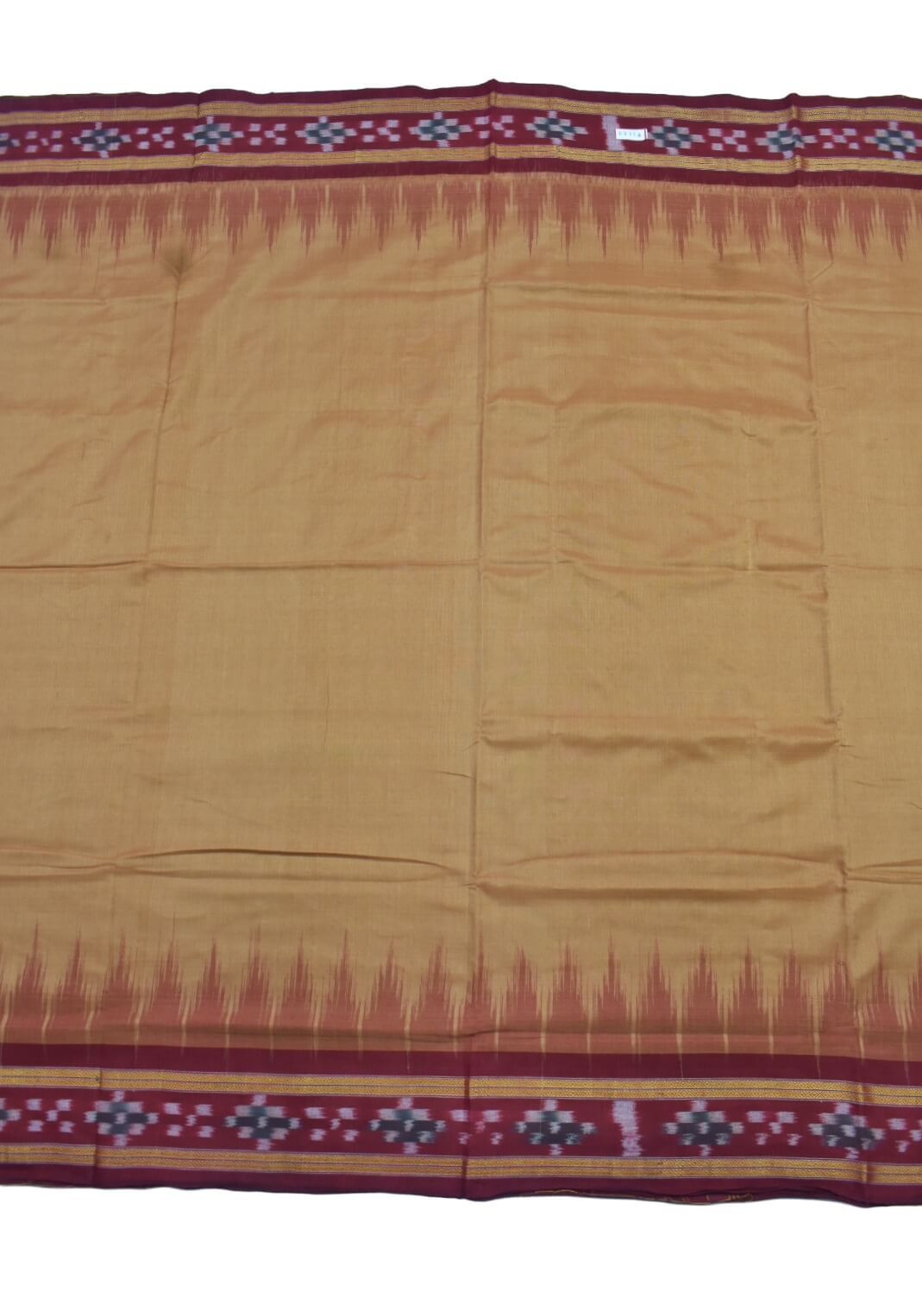 Brown Colour Sambalpuri Cotton Saree