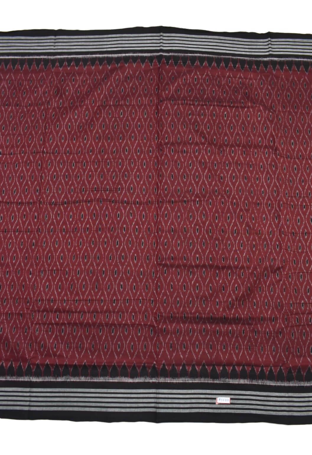 Red Colour Sambalpuri Cotton Saree