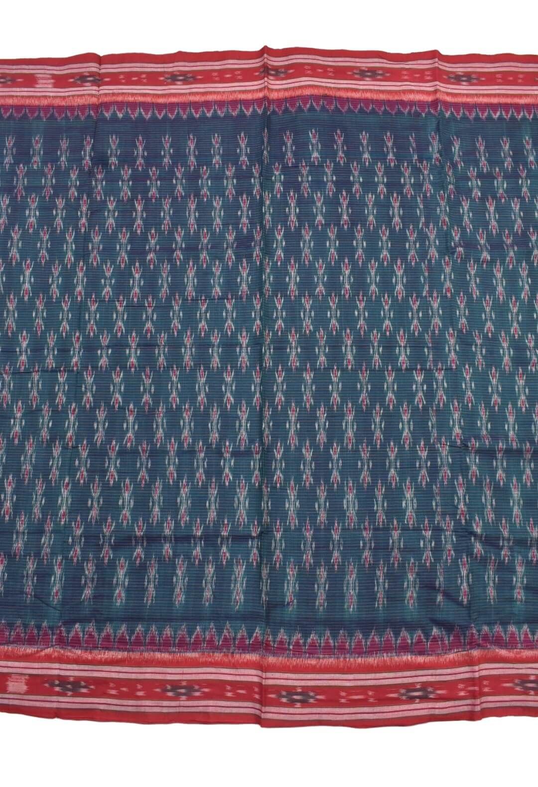 Green Colour Sambalpuri Cotton Saree