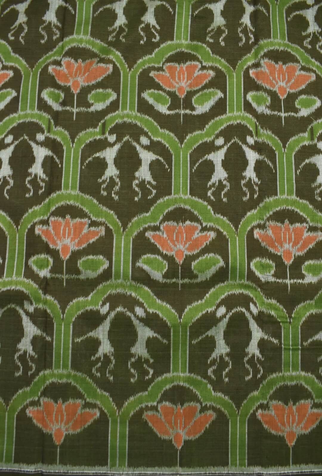 Mahendi Colour Sambalpuri Handloom Cotton Dress Material - Image 5