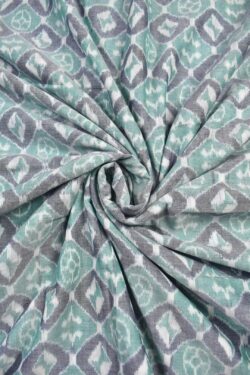 Pitch Colour Sambalpuri Handloom Cotton Fabrics
