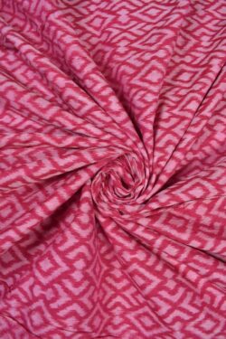Pink Colour  Sambalpuri Handloom Cotton Fabrics