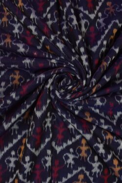 Green Colour Sambalpuri Handloom Cotton Fabrics