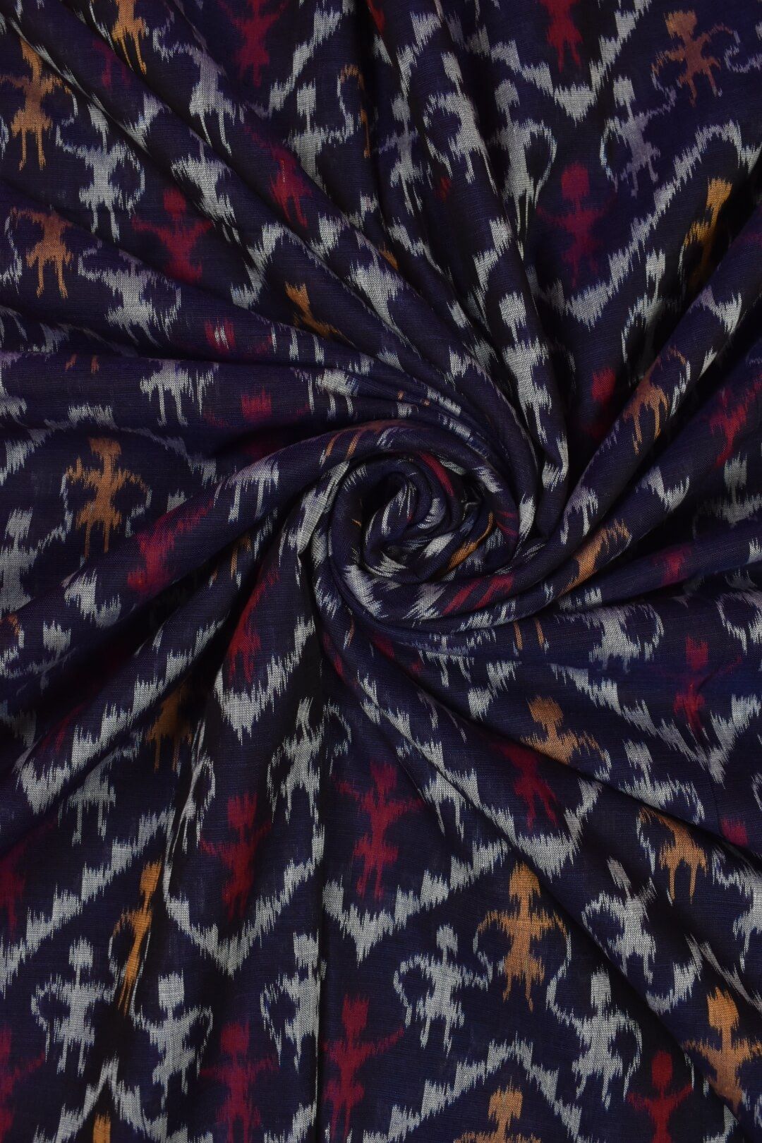 Green Colour Sambalpuri Handloom Cotton Fabrics