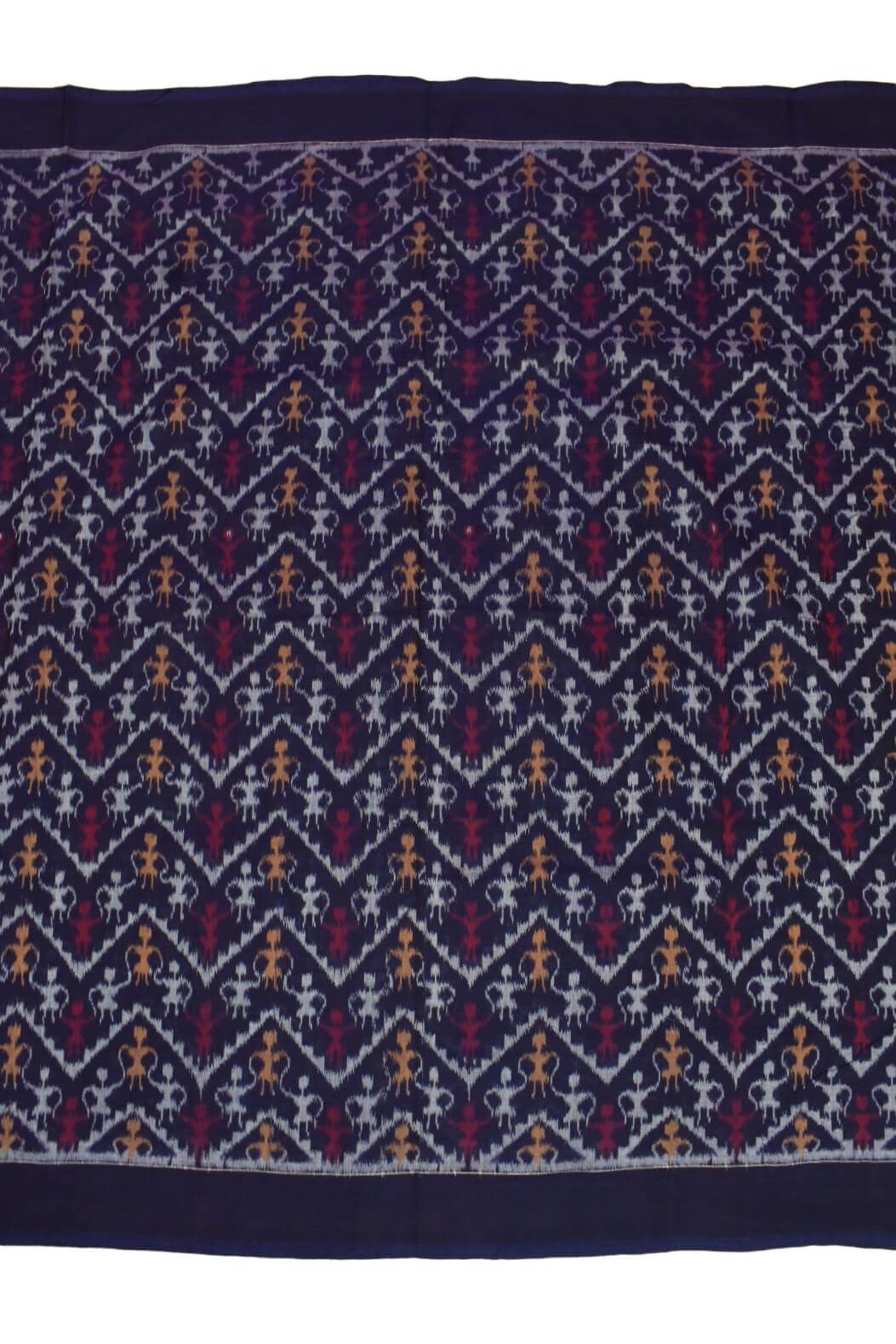 Green Colour Sambalpuri Handloom Cotton Fabrics - Image 3