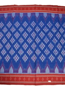 Blue Colour Sambalpuri Handloom Mania Bandha Cotton Saree