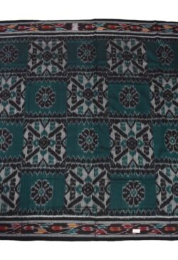 Green Colour Sambalpuri Handloom Mania Bandha Cotton Saree