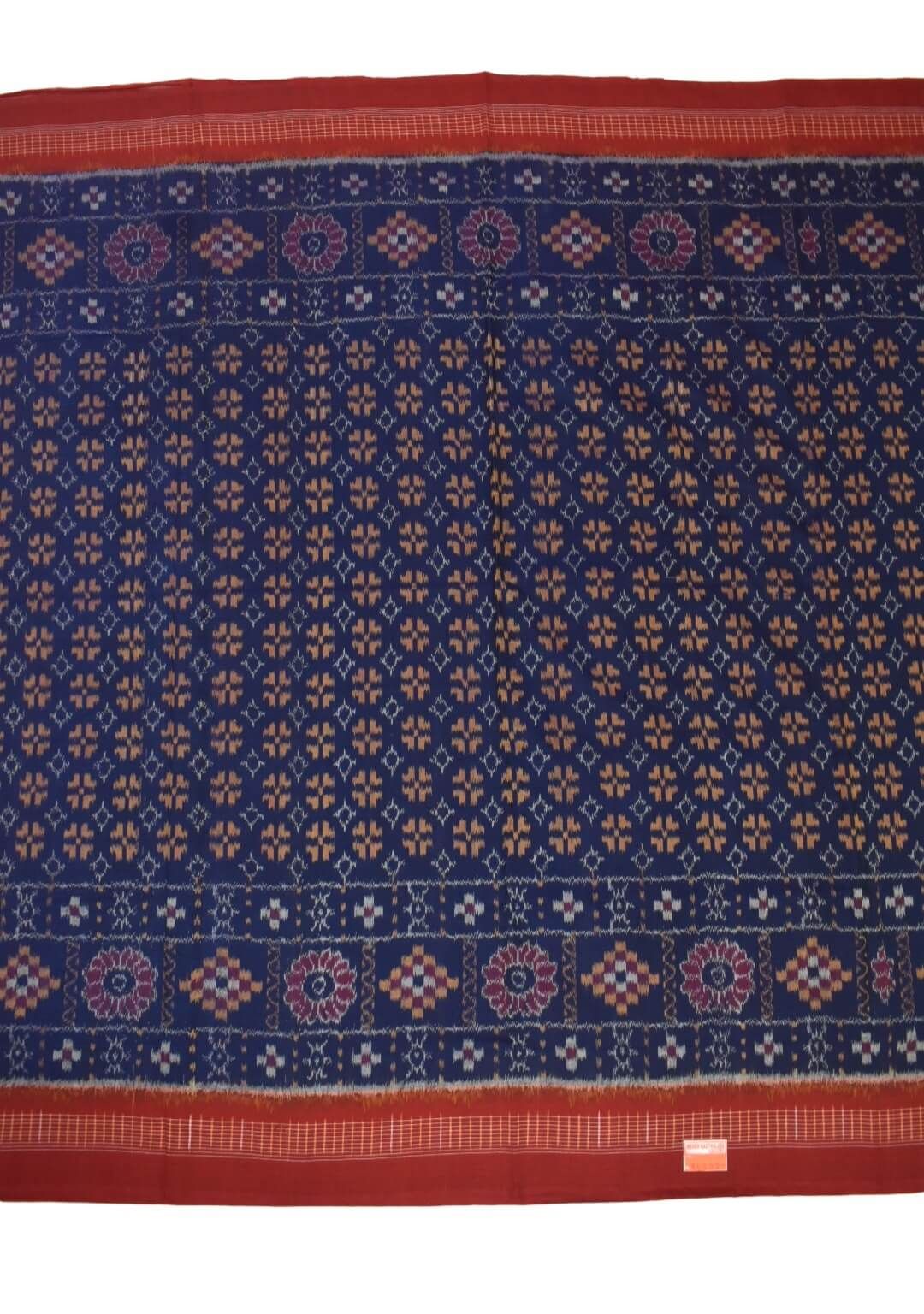 Blue Colour Sambalpuri Handloom Cotton Saree