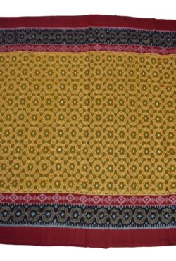Yellow Colour Sambalpuri Handloom Cotton Saree