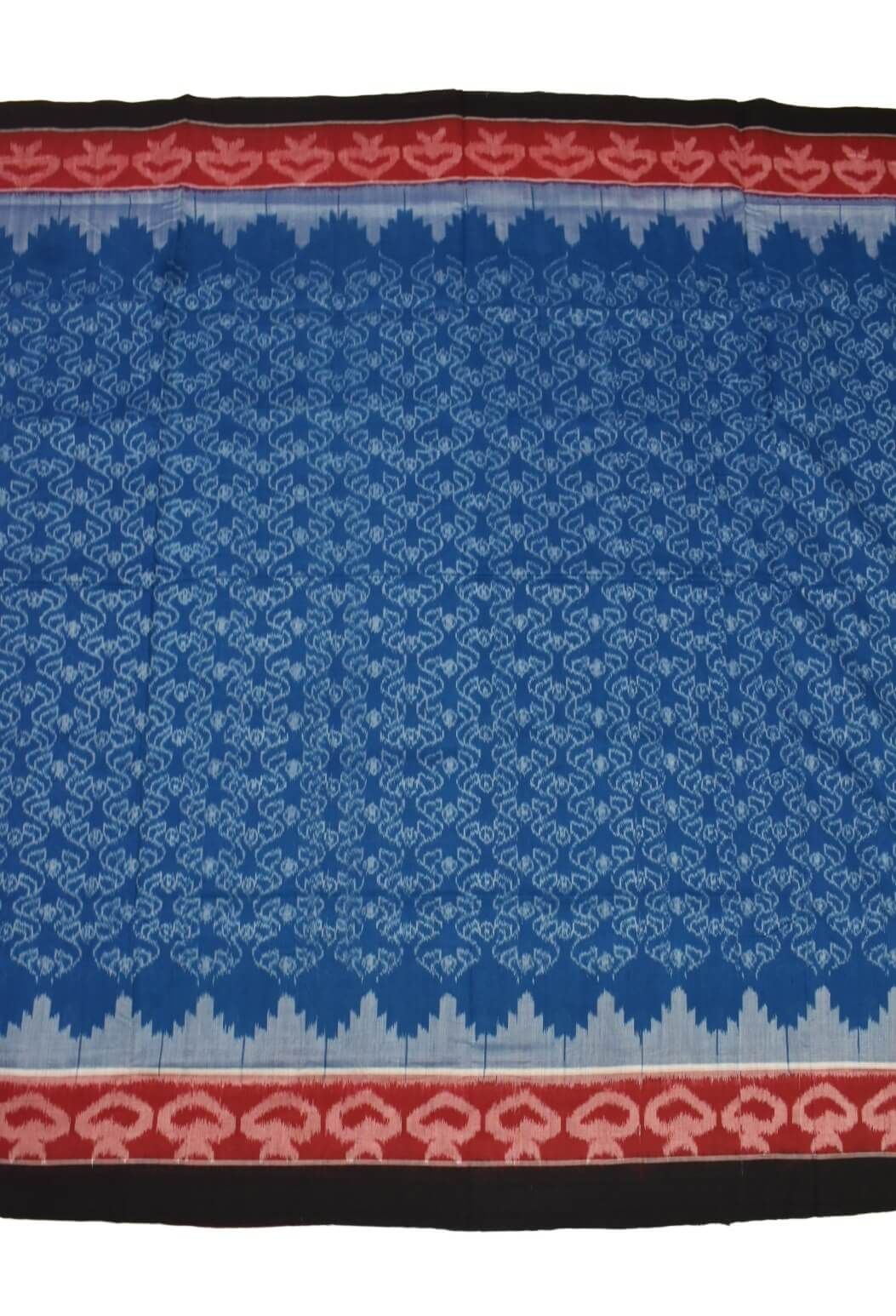 Blue Colour Sambalpuri Handloom Cotton Saree