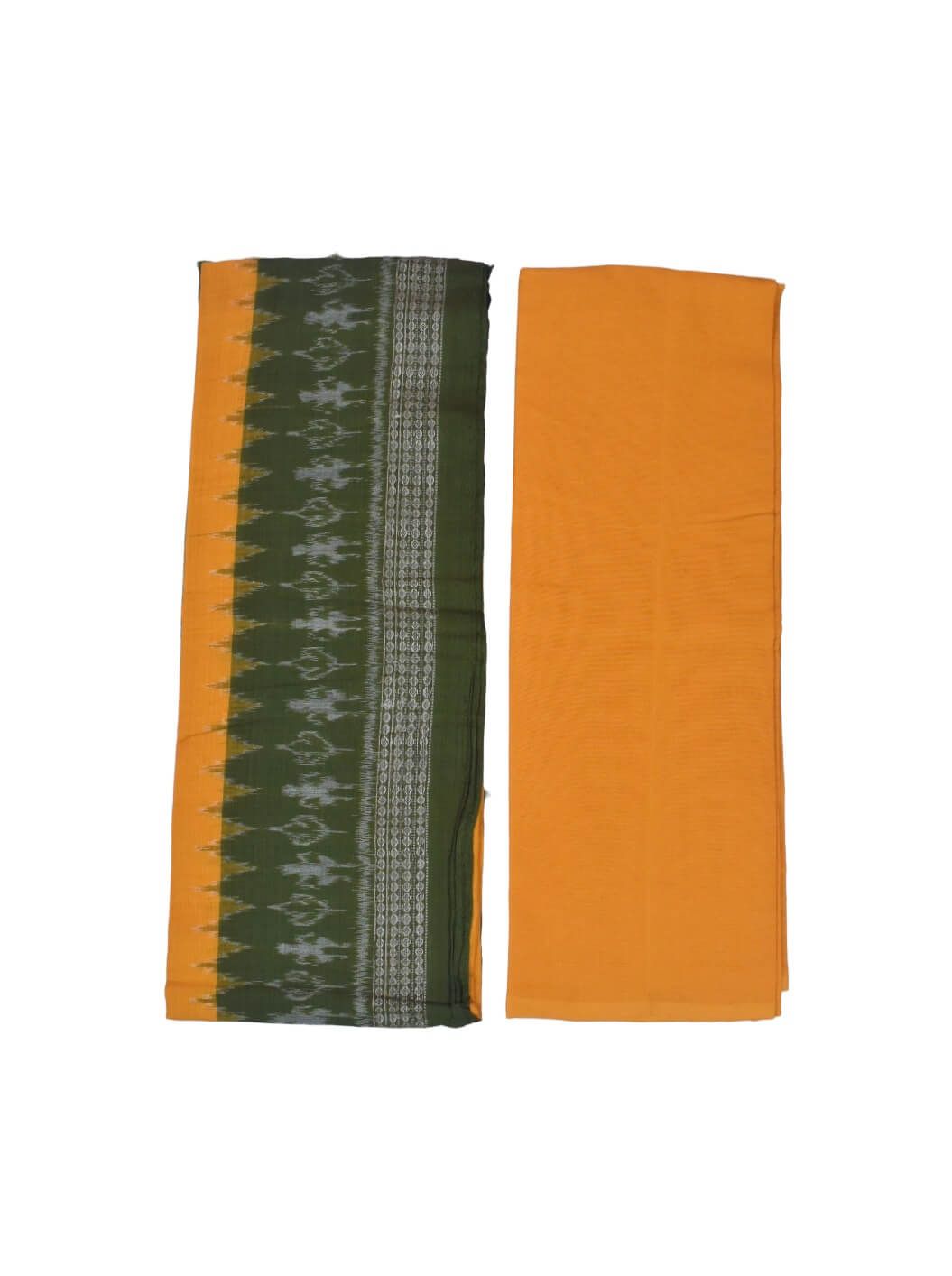 Mahandi Colour Sambalpuri Handloom Cotton Dress Material - Image 2