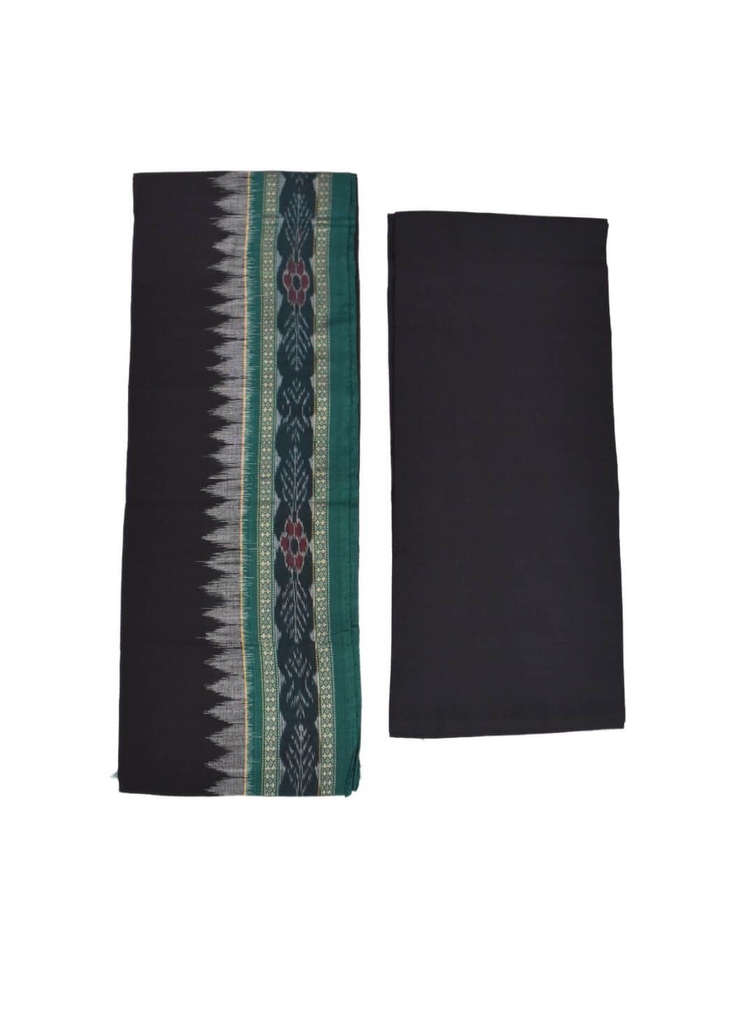 Lite Colour Animal Design Sambalpuri Handloom Cotton Dress Material - Image 2
