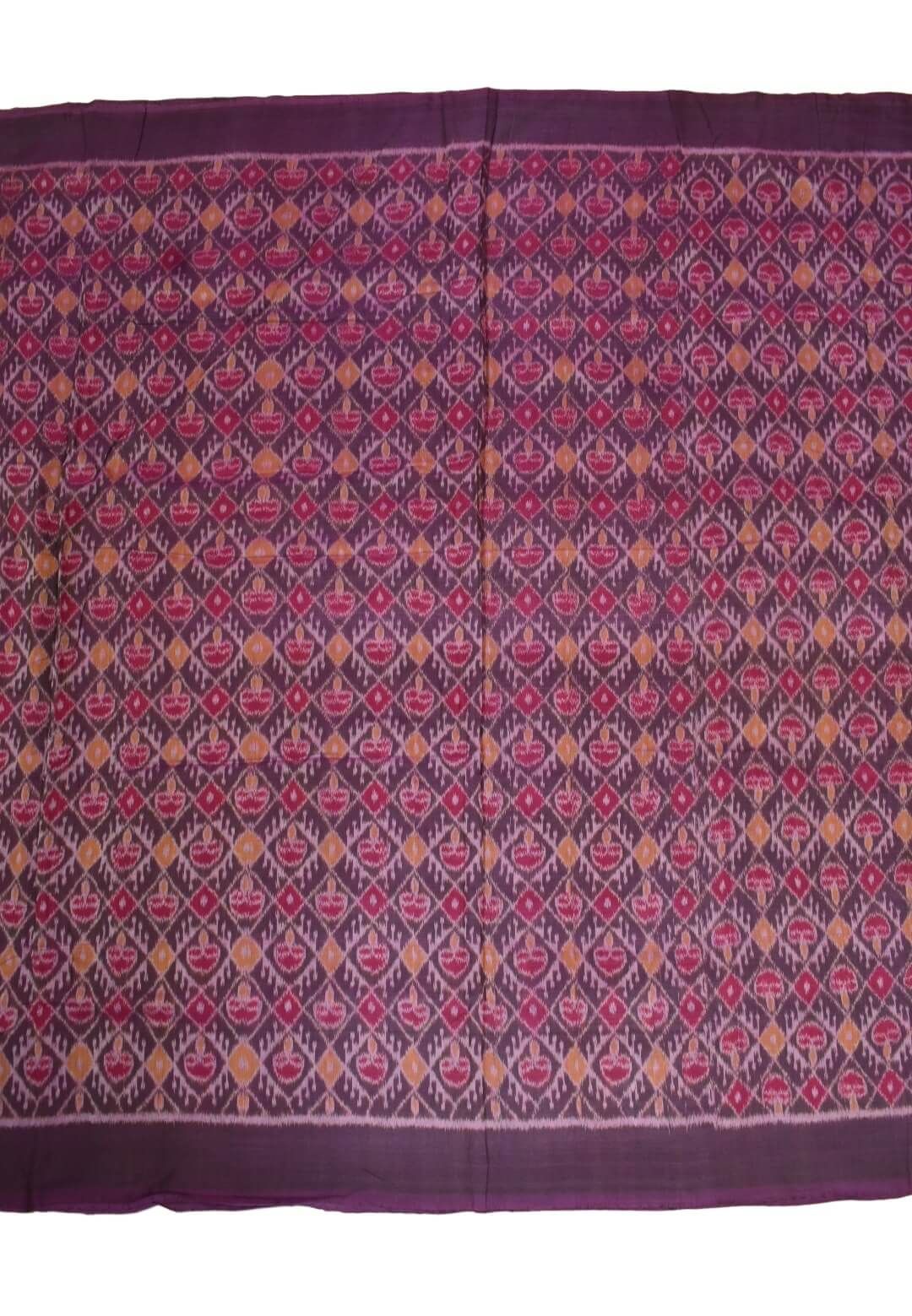 Pink Colour Sambalpuri Handloom Cotton Fabrics - Image 2