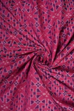 Pink Combination Sambalpuri Handloom Cotton Fabric