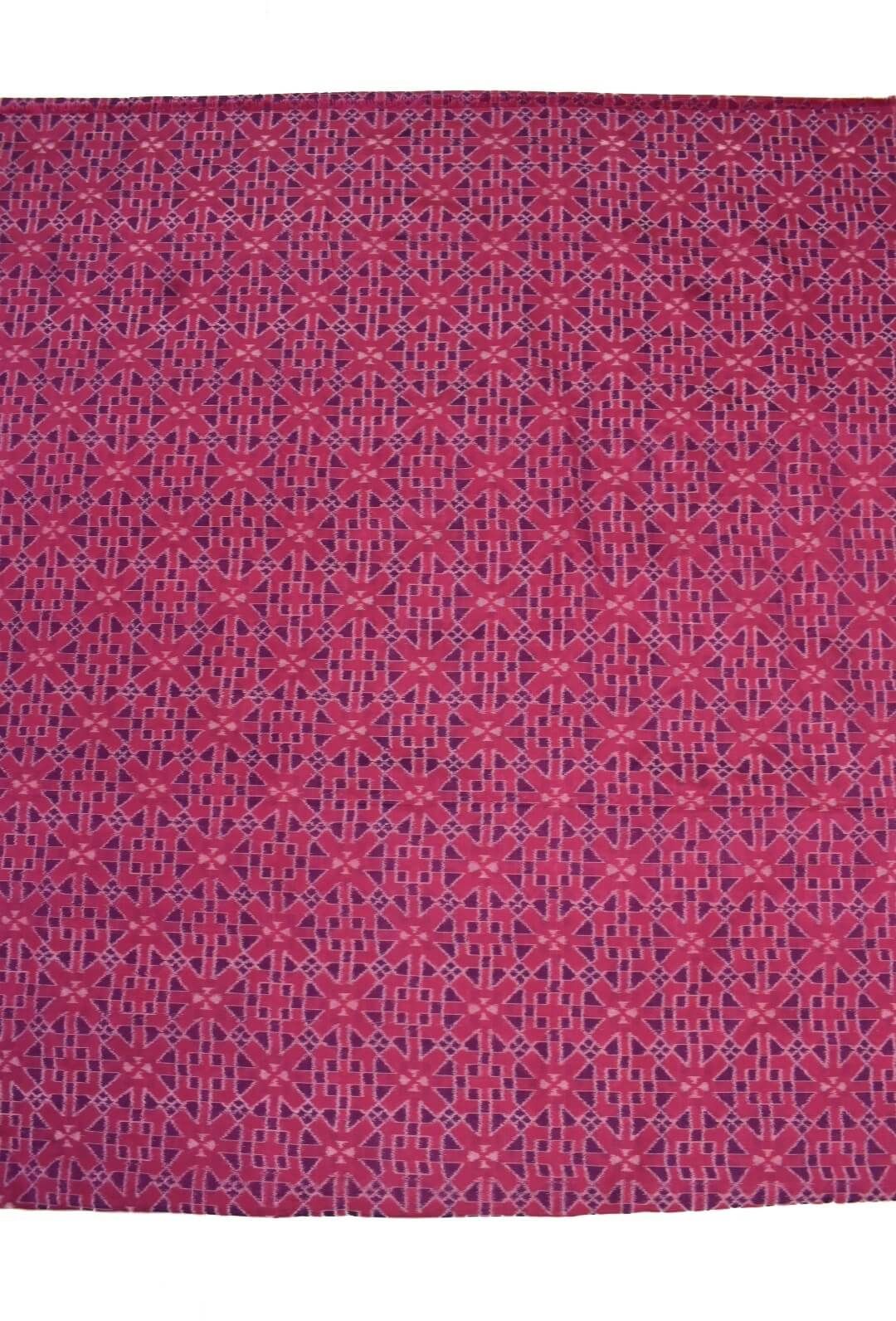 Pink Combination Sambalpuri Handloom Cotton Fabric - Image 2
