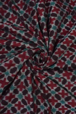 Coffe Colour Sambalpuri Handloom Cotton Fabrics