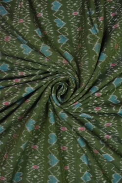 Mahendi Colour Sambalpuri Handloom Cotton Fabrics