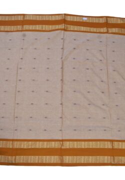 Mustard Colour Sambalpuri  Cotton Saree