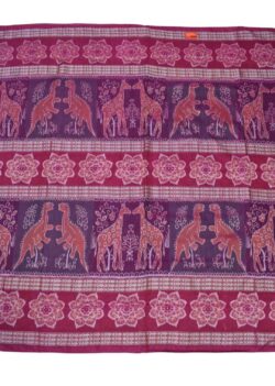 Pink Combination Chakra Design Sambalpuri Handloom  Cotton/silk mix Saree