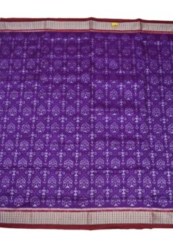 Purple Colour Sambalpuri Handloom Bandha Silk Saree