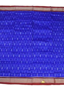 Blue Colour Sambalpuri Handloom Bandha Silk Saree