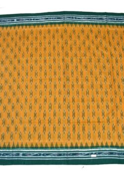 Yellow Colour Sambalpuri Handloom Mania Bandha Cotton Saree