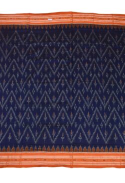 Blue Colour Sambalpuri Handloom Mania Bandha Cotton Saree