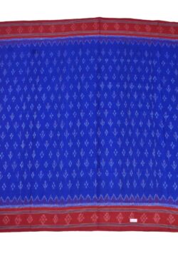 Blue Colour Sambalpuri Handloom Mania Bandha Cotton Saree