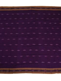Purple Colour Sambalpuri Handloom Cotton Saree