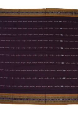 Brown Colour Sambalpuri Handloom Cotton Saree