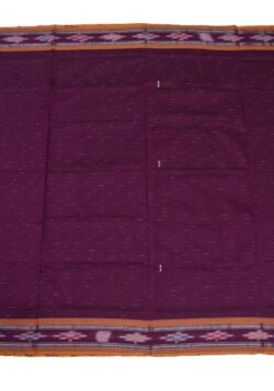 Purple Colour Sambalpuri Handloom Cotton Saree